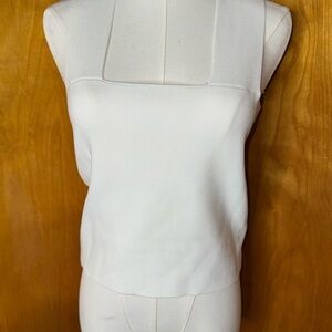 House of Harlow 1960 Fitted White Tank Top